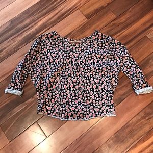 H.i.p. Floral open back Crop Top